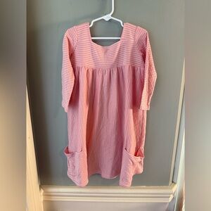 Chic Pink Sundress with Scoop Neck